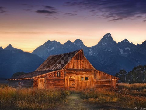 Framed Sunset in the Desert III Print
