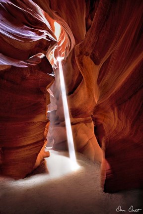 Framed Sun Shining Through Canyon VI Print