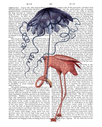 Framed Flamingo and Parasol Print
