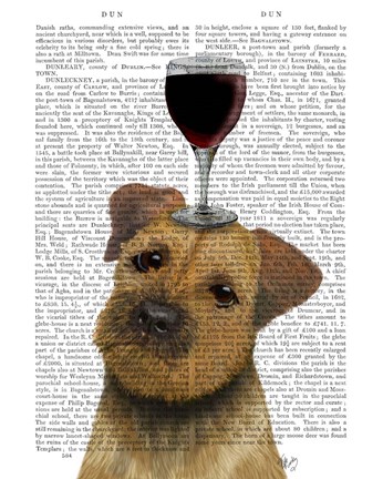 Framed Dog Au Vin, Border Terrier Print
