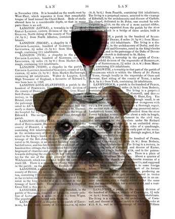 Framed Dog Au Vin, English Bulldog Print