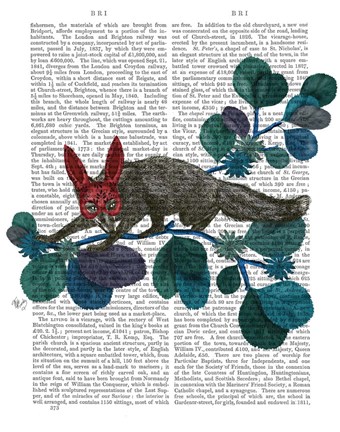 Framed Sly Fox in Bunny Mask Print