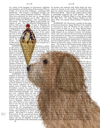 Framed Labradoodle, Golden, Ice Cream Print