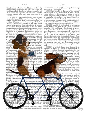 Framed Basset Hound Tandem Print