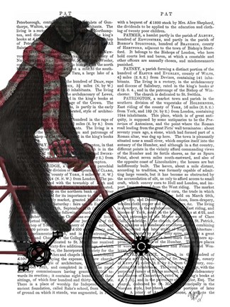 Framed Schnauzer on Bicycle, Black Print