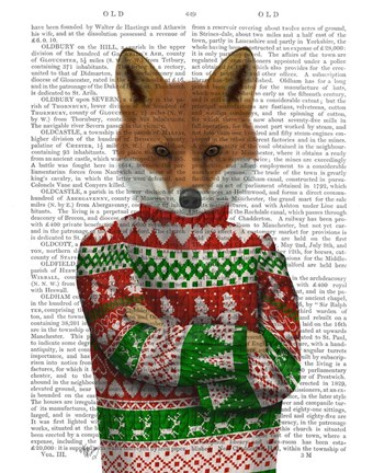 Framed Fox in Christmas Sweater Print