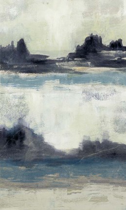 Framed Peaceful Mountain I Print