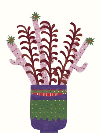 Framed Cheerful Succulent II Print