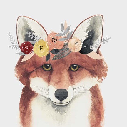 Framed Flower Crown Forester IV Print