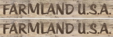 Framed Farm Sign 2-up I Print