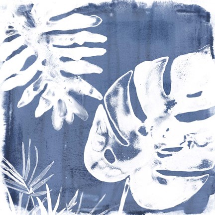 Framed Tropical Indigo Impressions IV Print