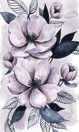 Framed Lavender Burst I Print