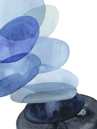 Framed River Worn Pebbles II Print