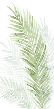 Framed Faint Palms I Print