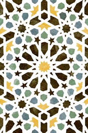 Framed Zellige Board I Print