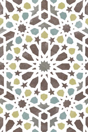 Framed Zellige Board II Print