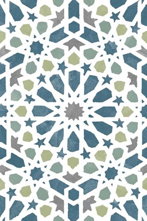 Framed Zellige Board III Print