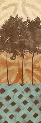 Framed Tribal Trio I Print