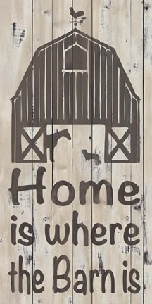 Framed Home &amp; Farm I Print