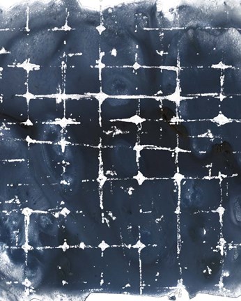 Framed Indigo Ink Motif II Print