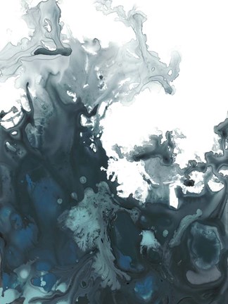 Framed Indigo Tempest II Print