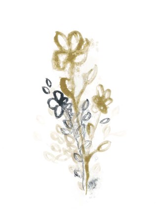 Framed Bronze Spray I Print