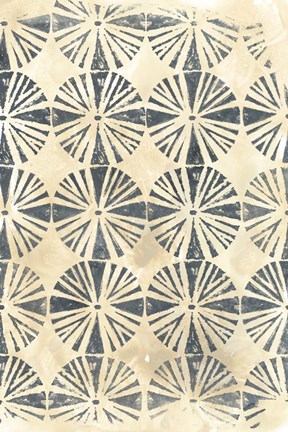 Framed Ancient Textile I Print