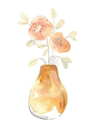 Framed Blossom Pop Study II Print