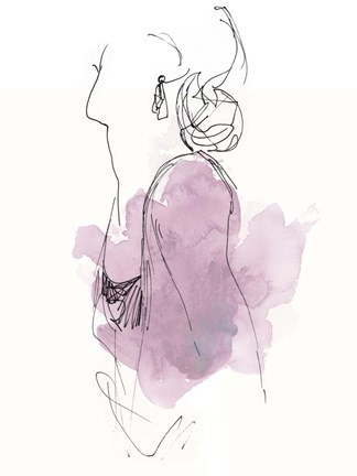 Framed Fashion Splash I Print