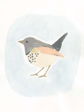 Framed Dapper Bird IV Print