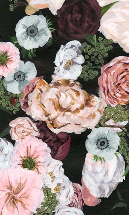 Framed Noir Arrangement I Print