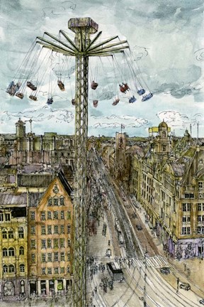 Framed European Afternoon IV Print