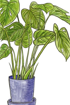 Framed Potted Jungle III Print