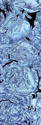 Framed Blue Peonies II Print