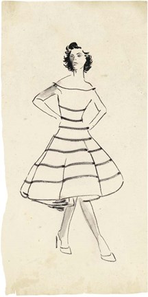 Framed Fashion Glimpse II Print