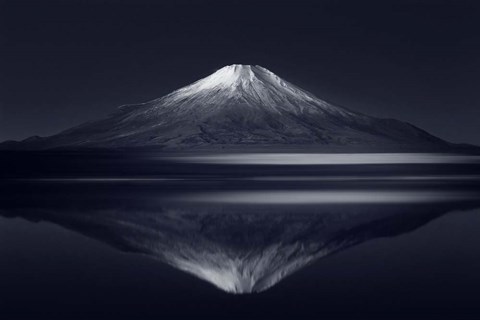 Framed Reflection Mt Fuji Print