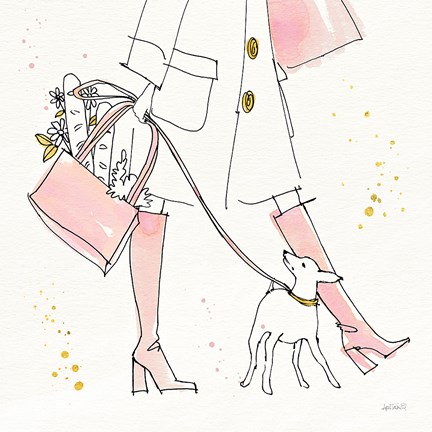 Framed Fashion Feet I Print