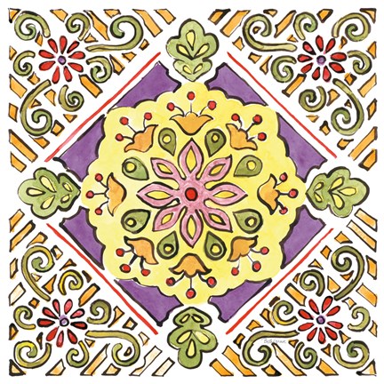 Framed Sunny Bouquets VIII Print