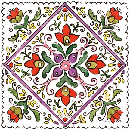 Framed Sunny Bouquets VII Print