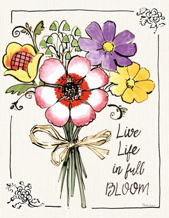 Framed Sunny Bouquets III Print