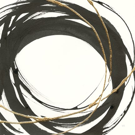 Framed Gilded Enso III Print