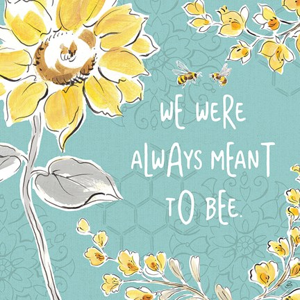 Framed Bee Happy IV Print