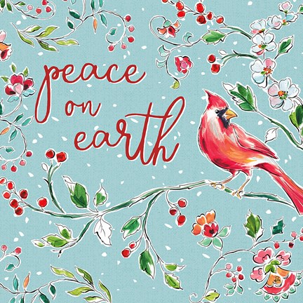 Framed Holiday Wings VI Blue Print