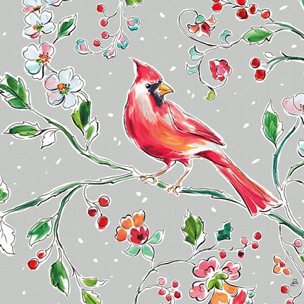 Framed Holiday Wings IV Print