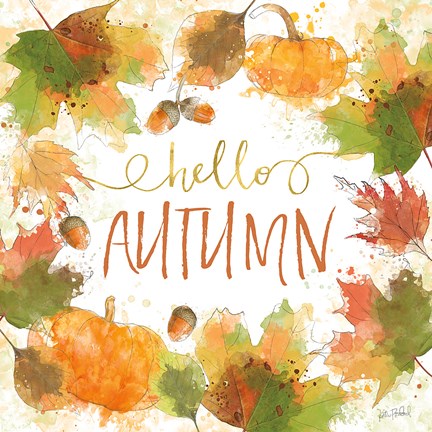 Framed Harvest Splash I Print