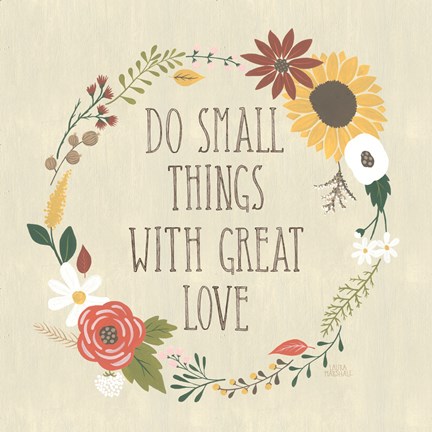 Framed Autumn Garden III Print