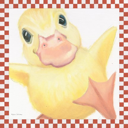 Framed Farm Friends II Border Print