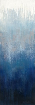 Framed Silver Wave I Print