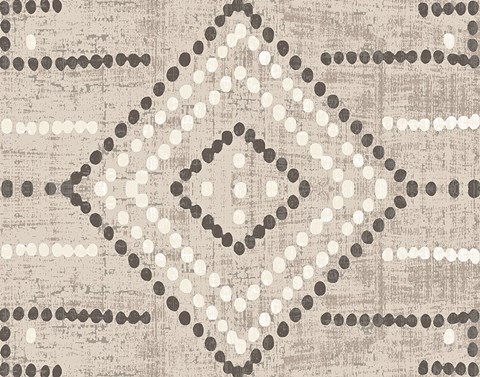 Framed Daisy Dots Tile VI Neutral Print