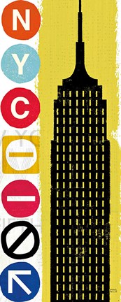 Framed New York City Life Empire Print